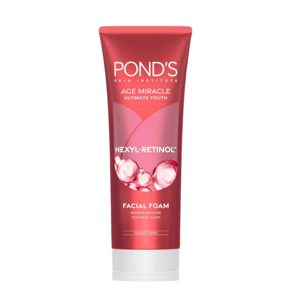 Ponds Age Miracle Ultimate Youth Hexyl Retinol Facial Foam - 90g
