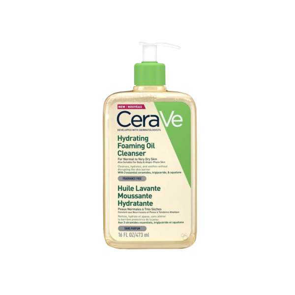 Cerave Hydrating Foaming Oil Cleanser For Dry To Very Dry Skin 473ml