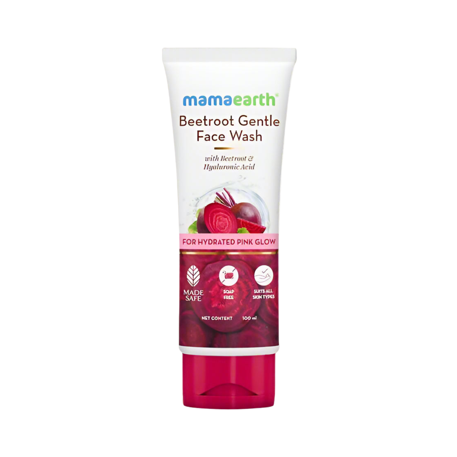Mart Space (18) Mamaearth Beetroot Gentle Face Wash 100ml - Image 1
