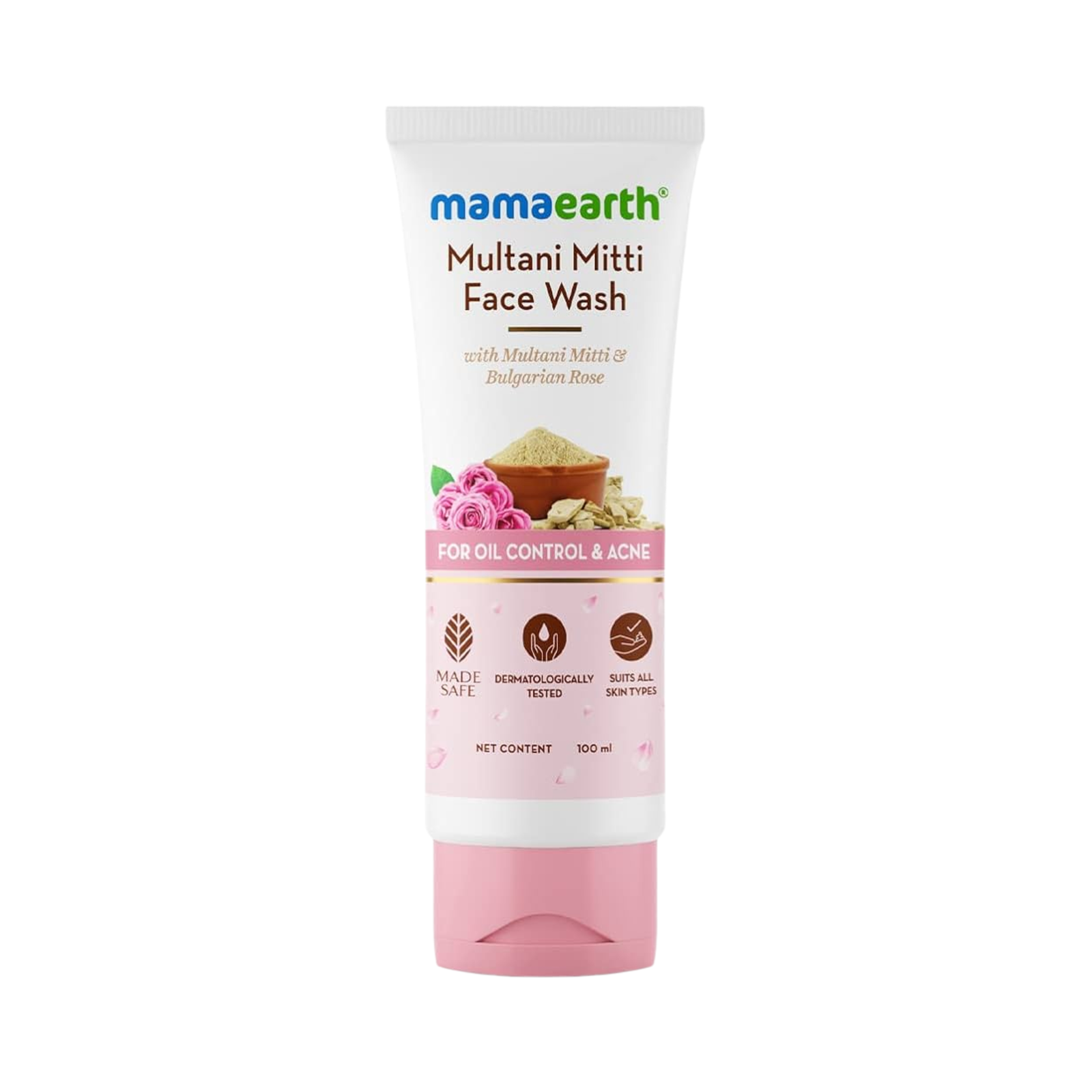 Mart Space (19) Mamaearth Multani Mitti Face Wash 100ml - Image 1