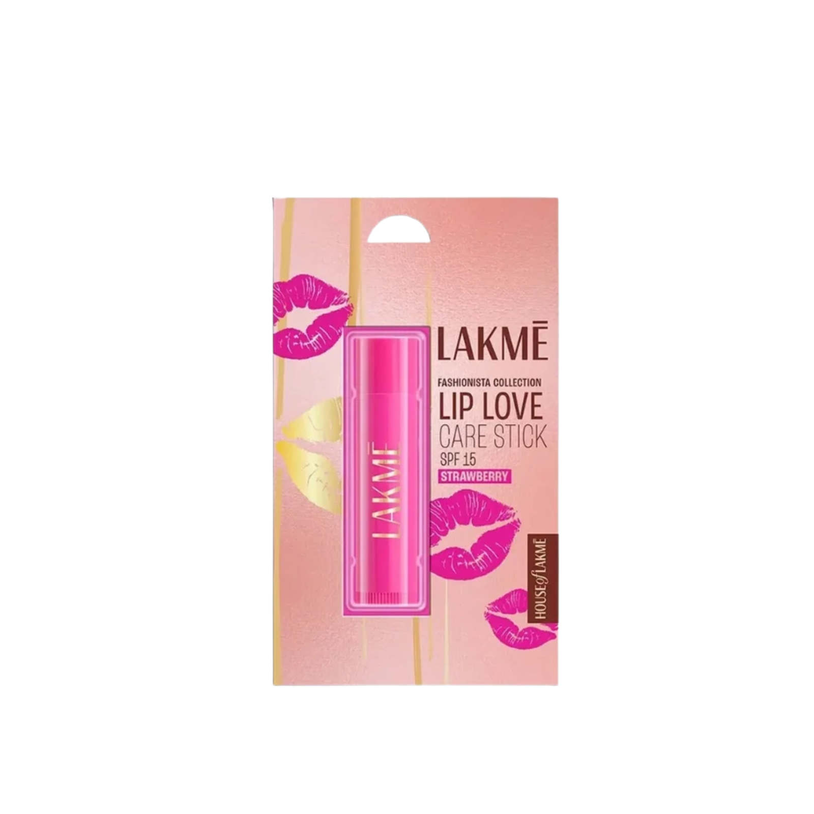 Mart Space - 2026-05-17T220914.668 Lakme Lip Love Care Stick SPF15 Strawberry 4.5gm - Image 1
