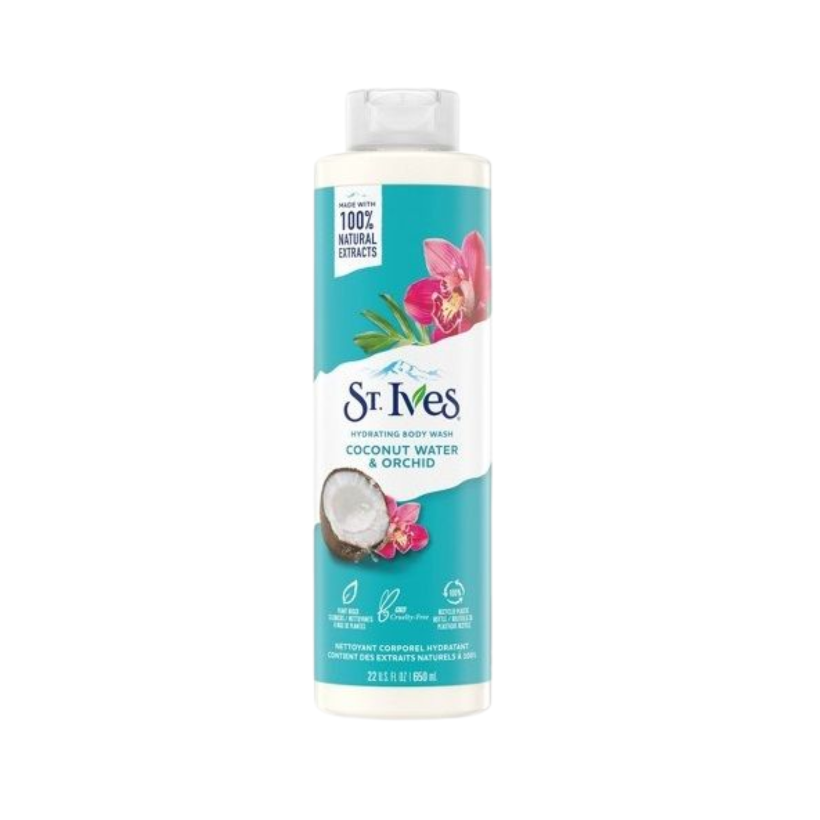 Mart Space (42) St.Ives Coconut Water & Orchid Hydrating Body Wash 650ml - Image 1