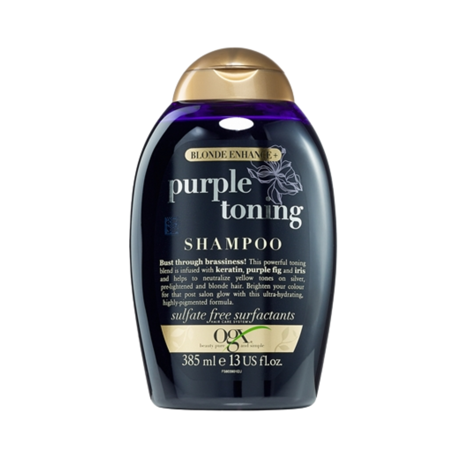 Mart Space (46) OGX Blonde Enhance + Purple Toning Shampoo 385ml - Image 1
