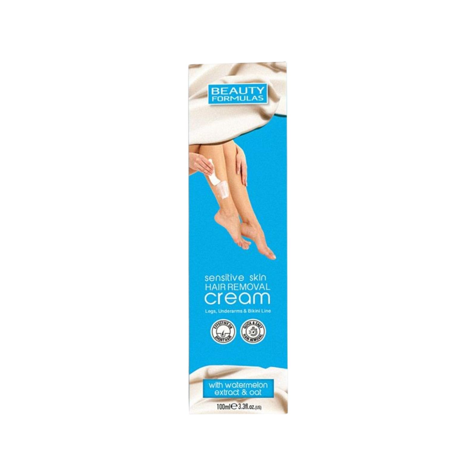 Mart Space (97) Beauty Formulas Sensitive Skin Hair Removal Cream With Watermelon & Oat 100ml - Image 1