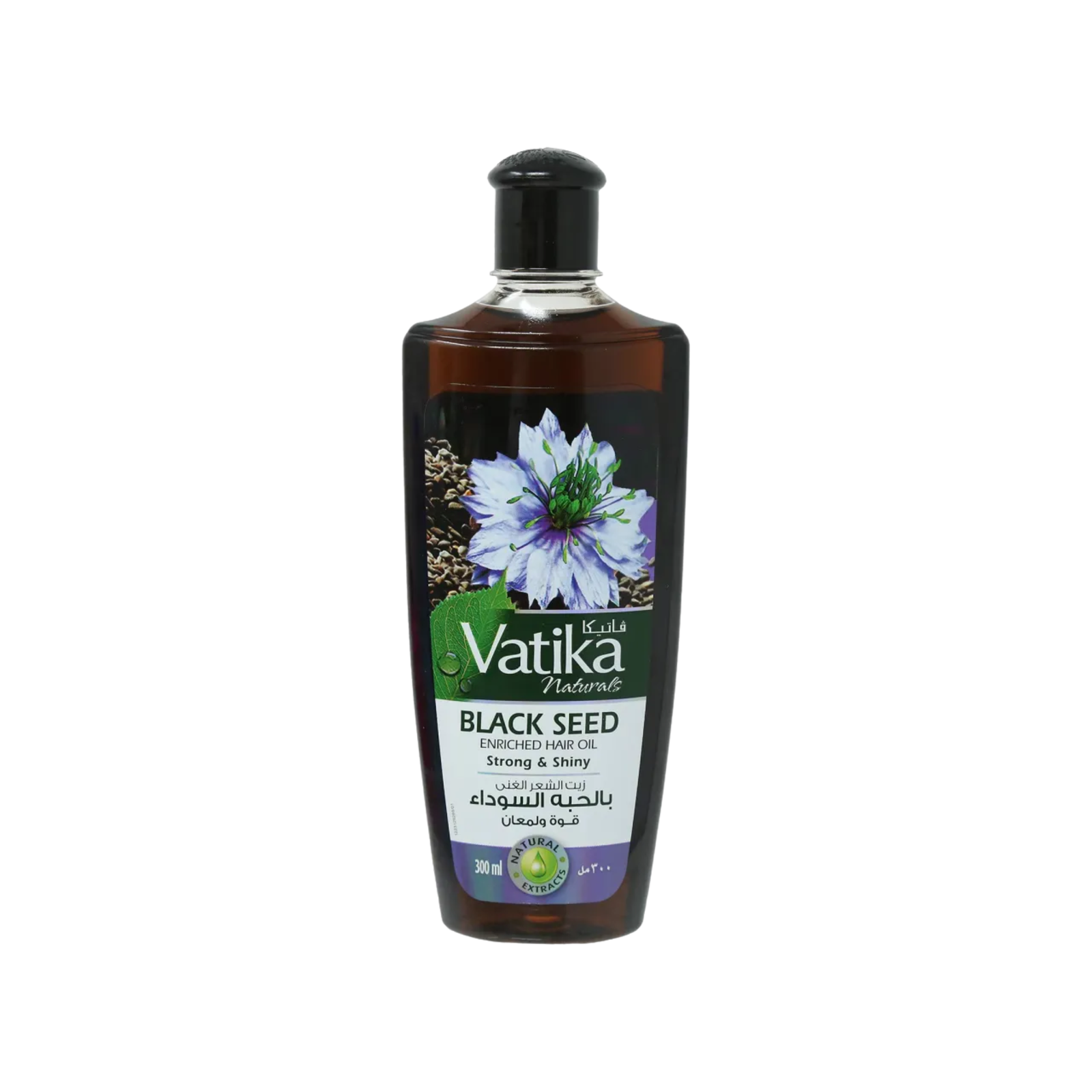 Tips to Keep your Skin Healthy and Moisturized (47) Vatika Naturals Strong & Shiny Black Seed Enriched Hair Oil 300ml - Image 1